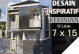 Desain Rumah Minimalis Modern 2 Lantai 7X15